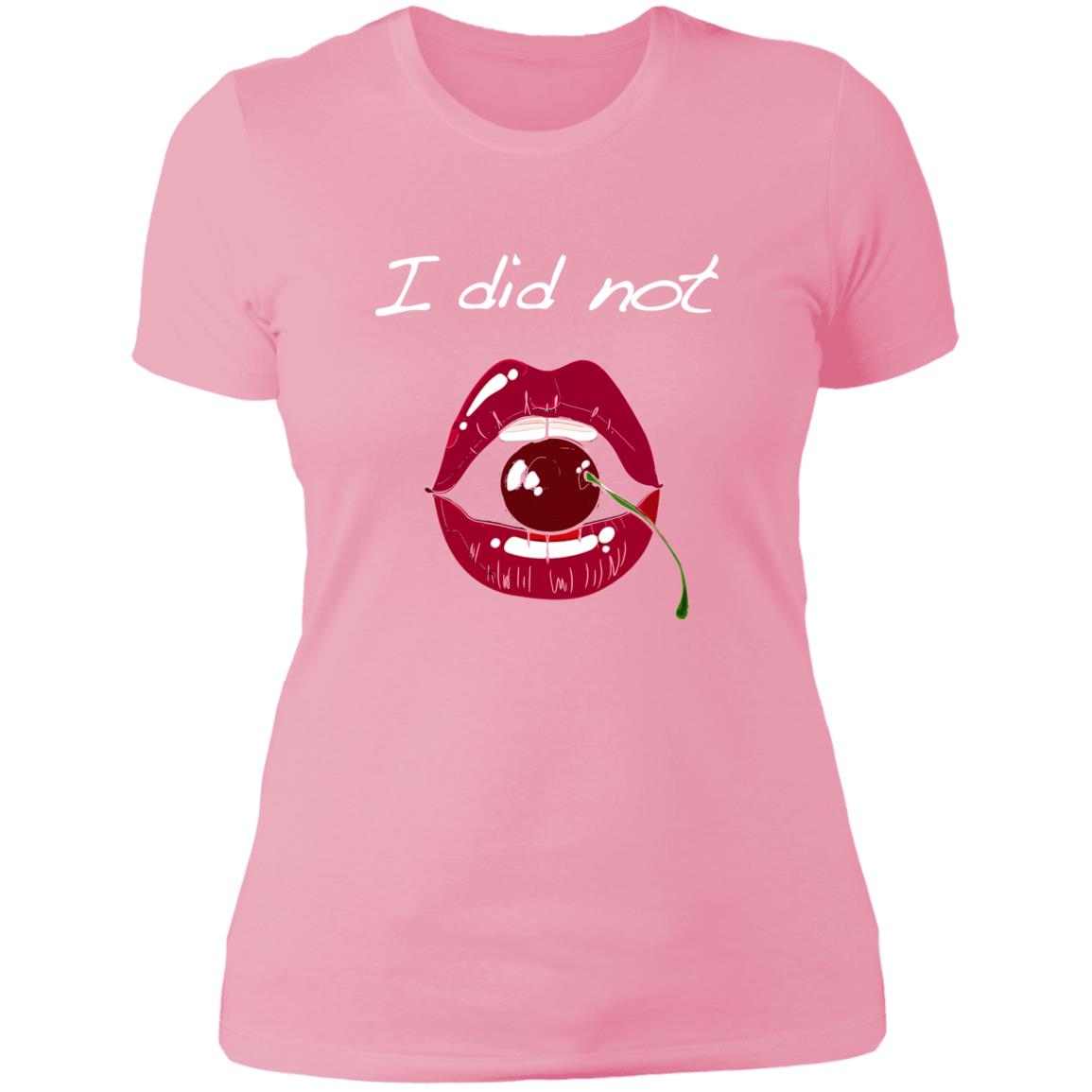 Word - Text - Talkative Smart Ass - Wordz 10B Cherry Lips I Did Not Tee&Tank Lady Pimamour