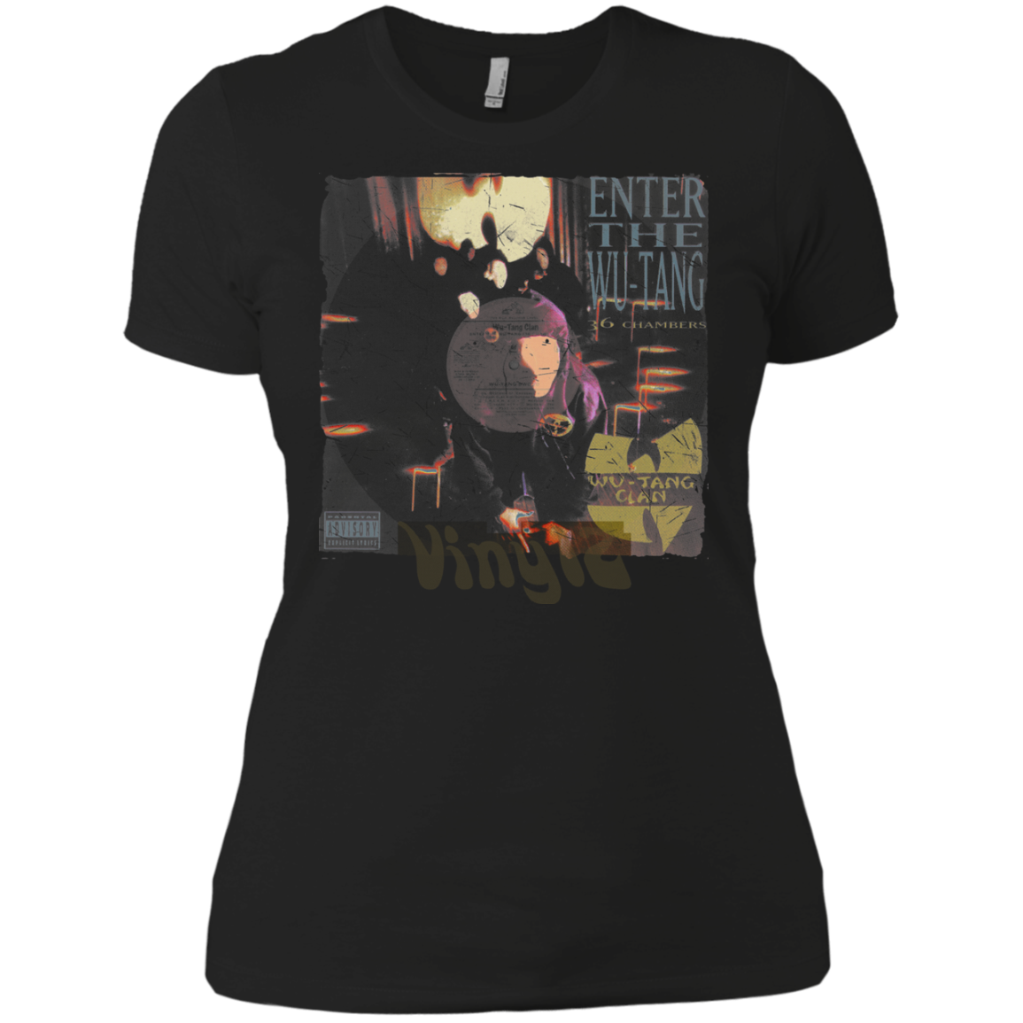 Wu-Tang Clan - Enter The Wu Tang - Ep Cover - Vinyl 10 Tee&Tank Lady Pimamour