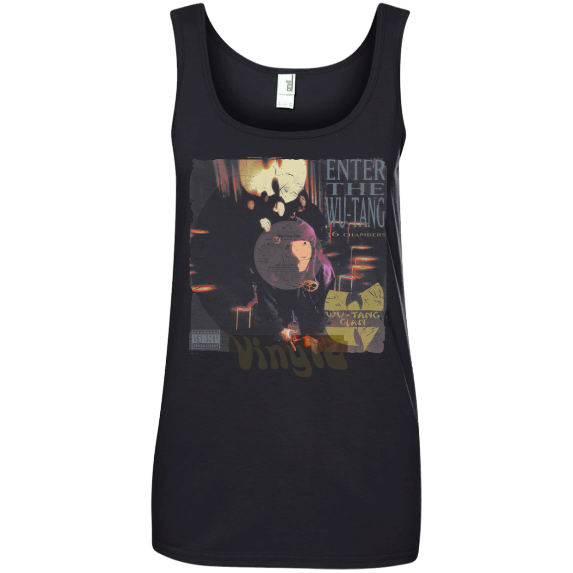 Wu-Tang Clan - Enter The Wu Tang - Ep Cover - Vinyl 10 Tee&Tank Lady Pimamour