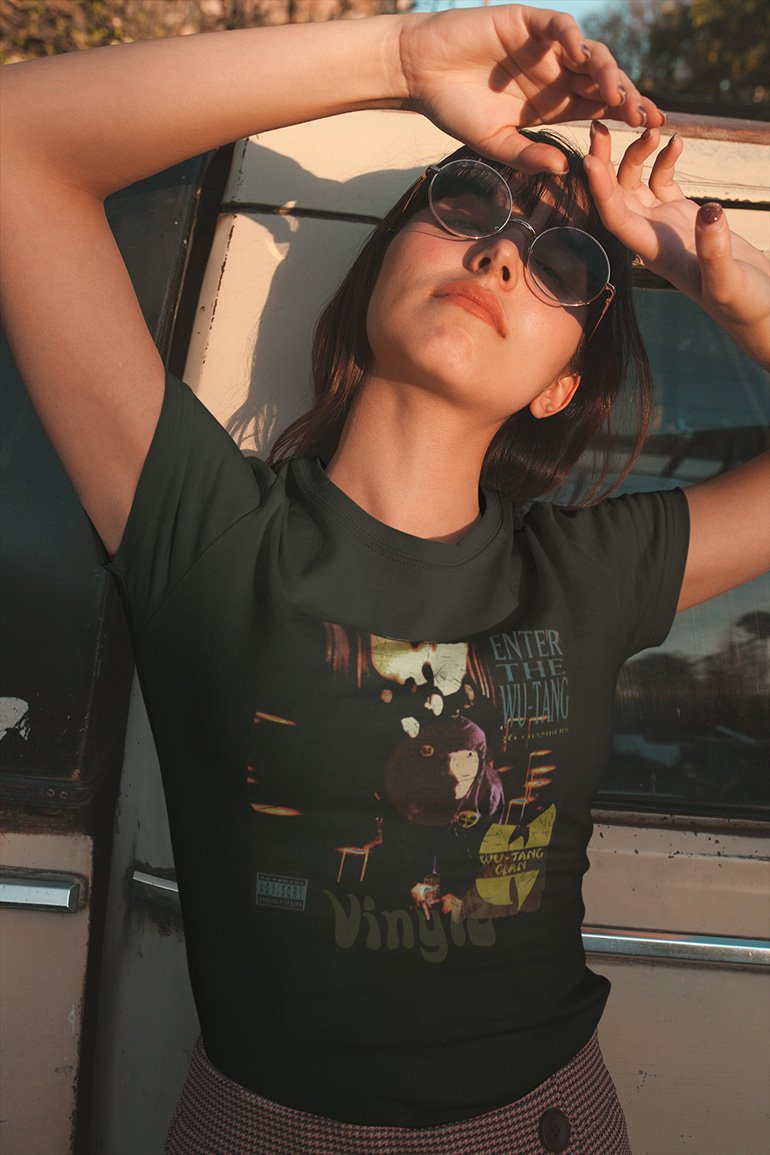 Wu-Tang Clan - Enter The Wu Tang - Ep Cover - Vinyl 10 Tee&Tank Lady Pimamour